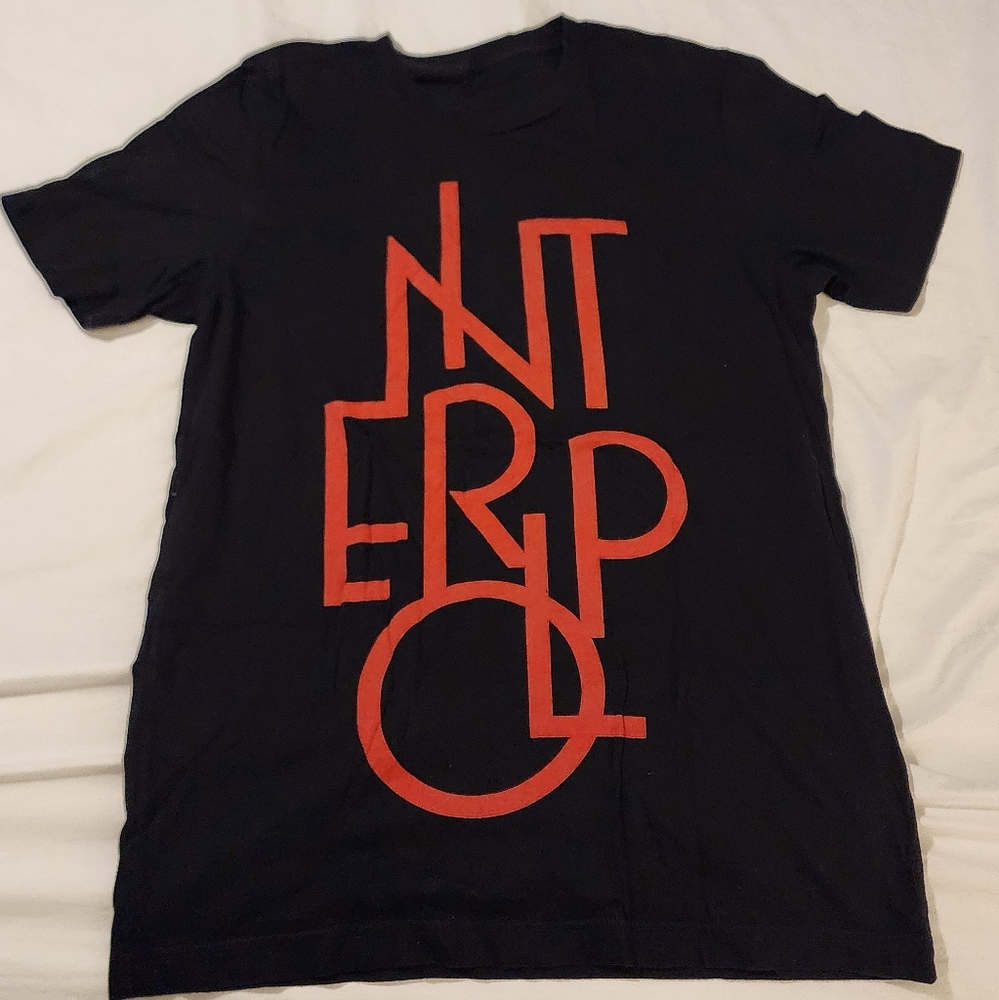 Interpol band shirt.